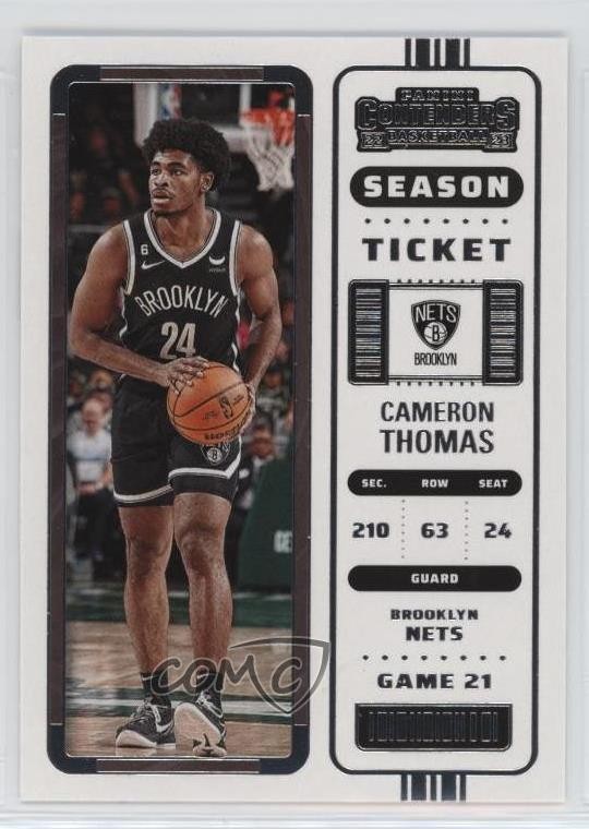 2022-23 Panini Contenders Season Ticket Retail Cameron Thomas #80 14op