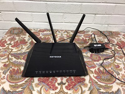 NETGEAR NIGHTHAWK SMART WIFI ROUTER AC1900 MODEL R6900v2 TESTED WORKS POWER CORD