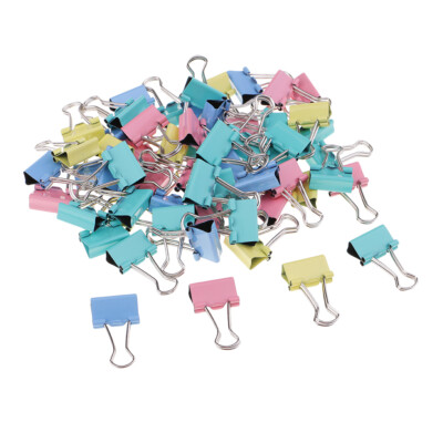 60 pcs Multicolor Vielzweckklammern Foldback Klammern Metall Klein Büroklammern