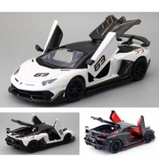 1:24 Lamborghini Aventador SVJ 63 Modelo Coche de Juguete Diecast Vehículo de Juguete Puertas Abiertas