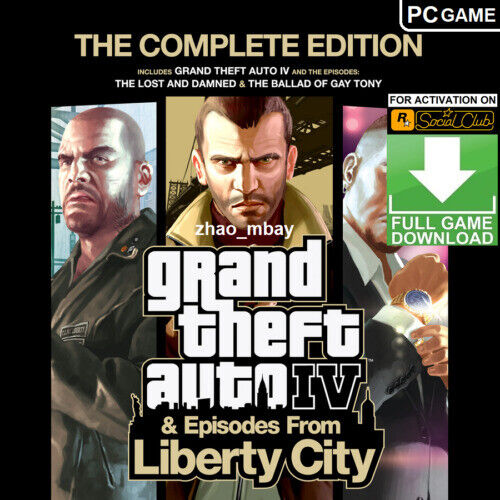 Grand Theft Auto IV 4 GTA for PC Game Steam Key Region Free