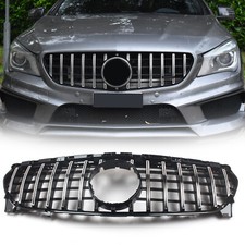 For Mercedes CLA W117 2016 Sport Panamericana GT Kühlergrill Schwarz Chrom For Mercedes CLA W117 2016 Sport Panamericana GT Kühlergrill Schwarz Chrom
