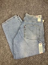 Vintage 90s Levis Dry Goods Baggy Cargo Pants Mens 38x30 Skater Wide Leg NWT