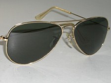 1960's 52 14mm VINTAGE B L RAY-BAN G15 UV SMALLEST GEP AVIATOR SUNGLASSES MINT
