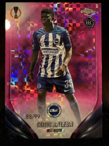 Carlos Baleba 2023-24 Topps Chrome UEFA /99 RC