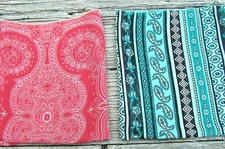 Scarf Scarves Neckerchief Oblong Hair Ascot Tie Wild Rag Bandana silky Paisley