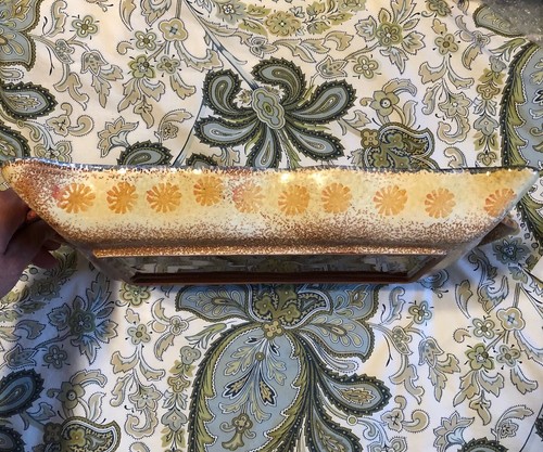Neiman Marcus Hand Painted Italy Italian Serving Dish Fall Thanksgiving Holiday - Picture 3 of 8