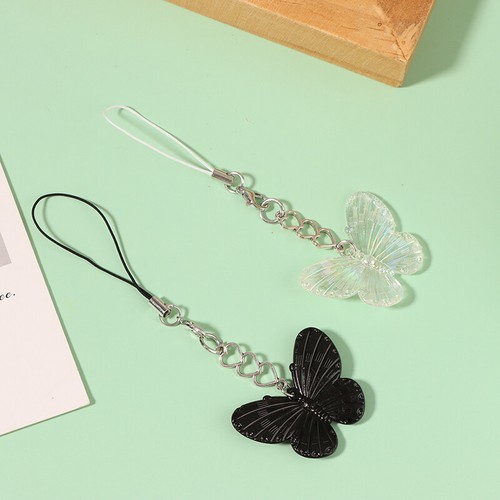 Sweet Cool Colorful Butterfly Mobile Phone Lanyard For Girls Cell Phone Straps - 第 10/15 張圖片