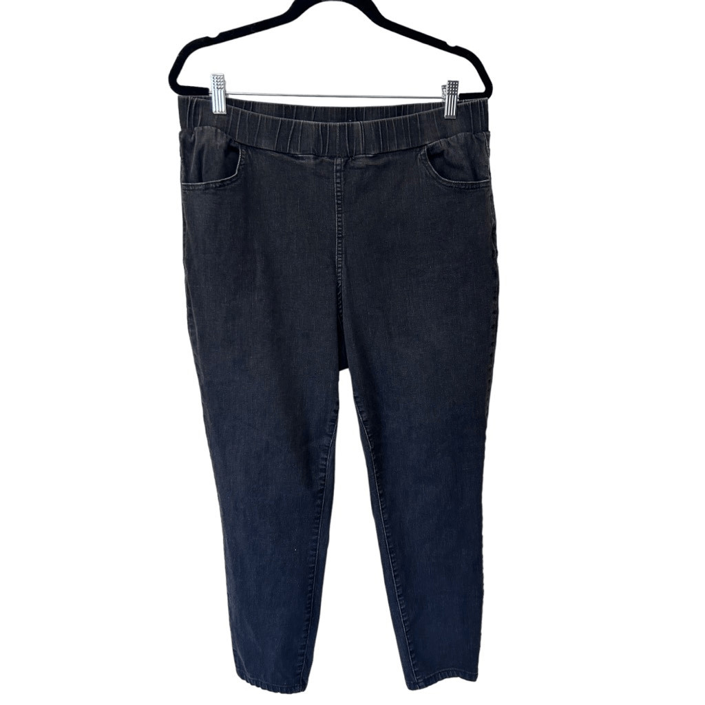 Universal Standard Black Pull On Pants Skinny Siz… - image 1