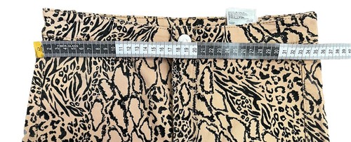 Divided Beige With Multi Animals Print Frayed Pants-Cute-Comfy-Casual-Size 8 - Picture 12 of 17