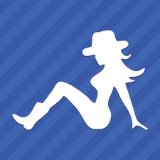Cute Sexy Cowgirl Vinyl Decal Sticker