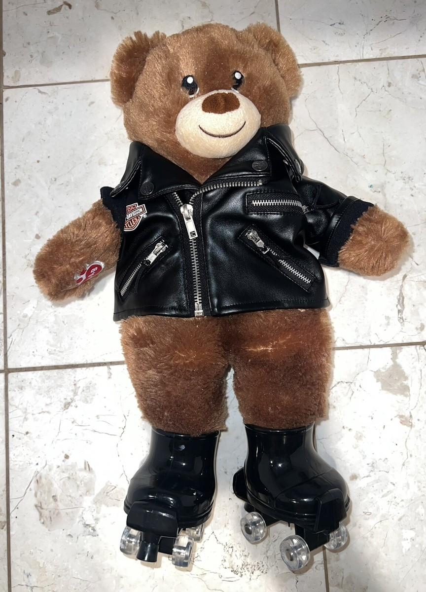 GENUINE Build A Bear Harley Davidson Faux Leather Jacket and