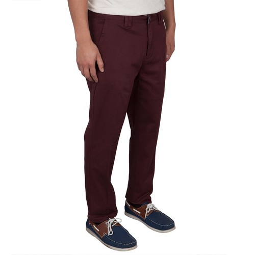 Stretch Burgundy Straight Pants | eBay