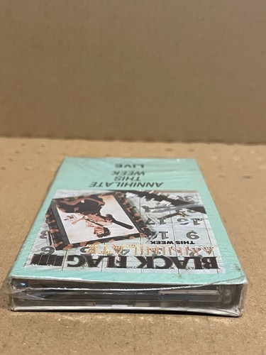 BLACK FLAG annihilate this week live SEALED CASSETTE EP punk KBD hardcore RARE - Picture 8 of 8