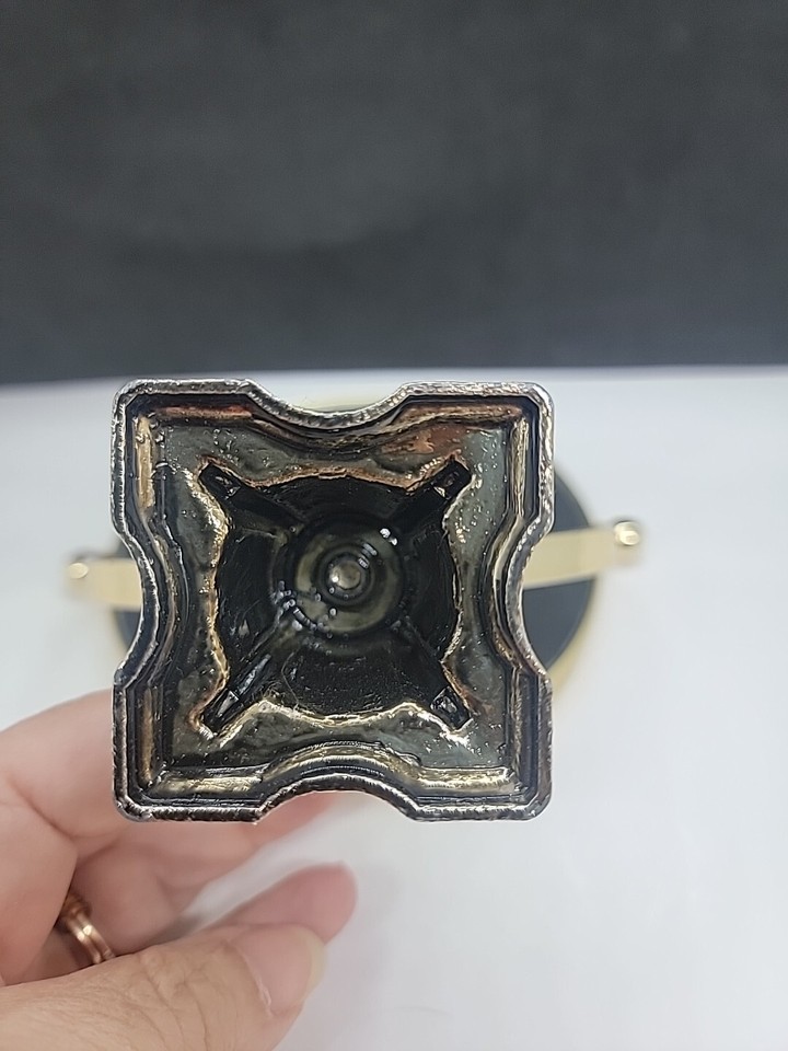 Vintage Ornate Gold And Silver Tone Standing Two Sided Table Mirror eBay