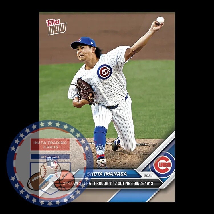 *READY TO SHIP** Shota Imanaga - 2024 MLB TOPPS NOW® Card 165