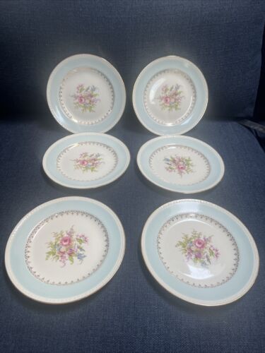 Set of 6 Homer Laughlin Eggshell Georgian Chateau Small Plate 7 Inch