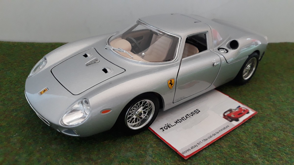 FERRARI 250 LE MANS LM 1965 civile gris argent silver 1/18 BURAGO
