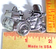 trike pin 3 wheel Harley Honda? motorcycle collectible biker vest pinback