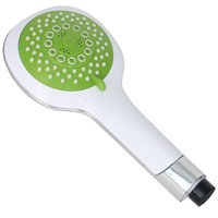 Handbrause Sanlingo 5Fach Verstellbar Mit 120 Mm Durchmesser GrüN Weiss Chrome
