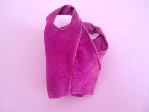 1972 Vintage Barbie Puppe Wildleder Muschel Top #3362 Fancy That Purple - Bild 2 von 3