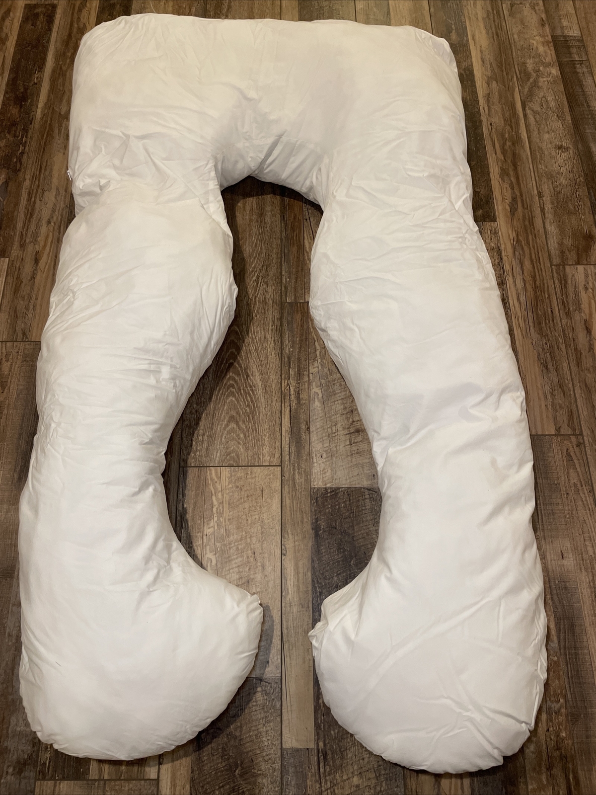 BlueStone Pregnancy Maternity Pillow Contoured UShaped White 53”L x 30