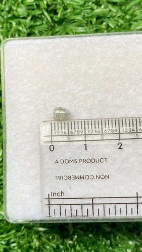 RUSTIC DIAMOND NATURAL DIAMOND 0.49TCW SNOW WHITE COLOR PEAR ROSE CUT