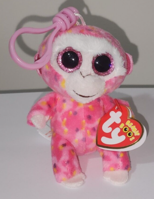 Ty Beanie Boos Key Clip - RUBY the Monkey 3