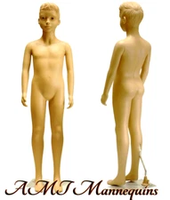 8~9 years old boy realistic full body dress form, plastic 1 child  mannequin-GS1
