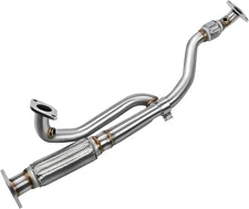 JY PERFORMANCE T304 Stainless Steel Exhaust Flex Y Pipe compatible with
