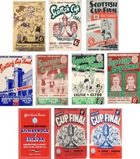 SCOTTISH CUP FINAL PRGRAMME COVER FRIDGE MAGNET 1950 TO 1959