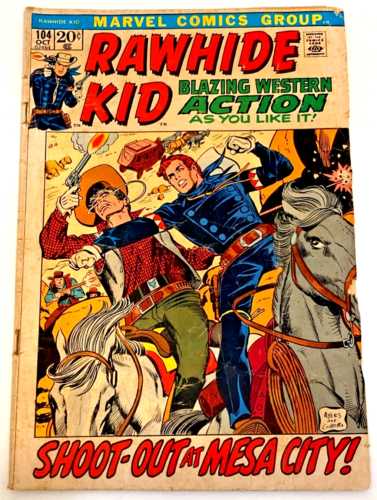 RAWHIDE KID #104 October 1972 Vintage Western Comics Kid Colt - Picture 1 of 6