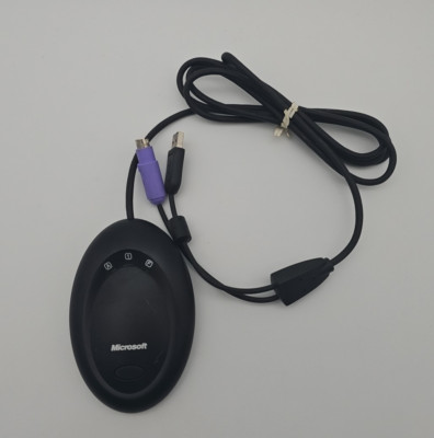 Microsoft Wireless Optical Desktop Receiver 2.0A Model 1012 Black PS/2 USB 5V
