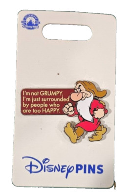 NEW Disney Grumpy Pin Snow White Authentic | eBay