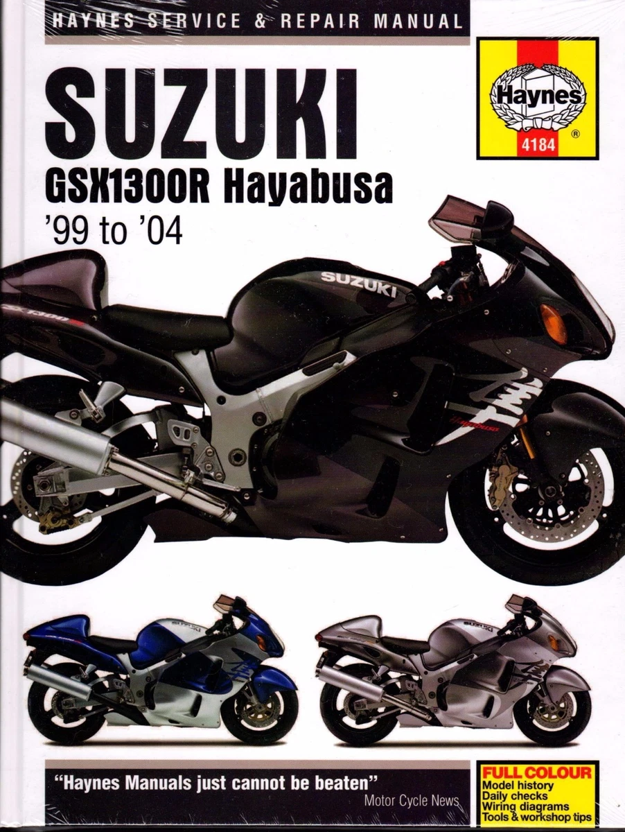 1999 2004 HAYNES SUZUKI GSX1300R HAYABUSA MOTORCYCLE SERVICE