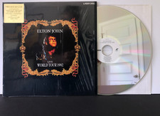 Elton John LIVE WORLD TOUR 1992 Original 1992 A Vison Shrink LASERDISC NM/VG