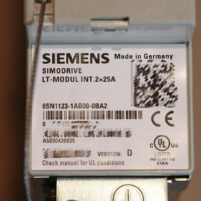 Brand New Siemens 6SN1123-1AB00-0BA2 SIMODRIVE 611 Power Module Fast Shipping
