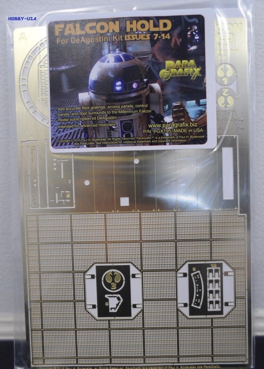 PARAGRAFIX 1/43 DeAgostini Millennium Falcon Hold Photo-Etch