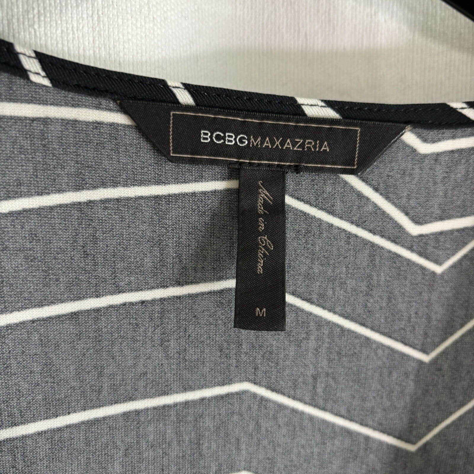 BCBG MAXAZRIA “Adele” Black & White Geometric 3/4… - image 6