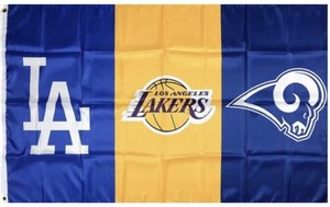 Los Angeles Dodgers Lakers Rams Flag 3x5 Ft Banner Lebron James La Nba Champs Ebay
