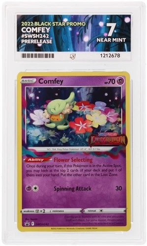 Pokémon TCG SWSH242 Comfey Black Star Promo Stamped Ace 7