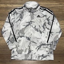 Adidas Winter Camouflage Full Zip Active Track Suit Jacket Youth Small 7Y 