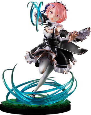 Re Zero Ram Roswaal Battle Ver 1/7 Scale KDcolle Figure NEW JapanKADOKAWA