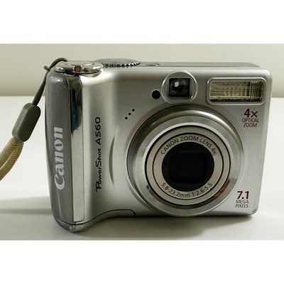 Canon PowerShot A560 Digital Camera Silver 7.1MP 4x Zoom PC1229