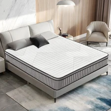 10" 12" Hybrid Mattress Pocket Spring Medium Feel Twin Txl Full Queen King Size