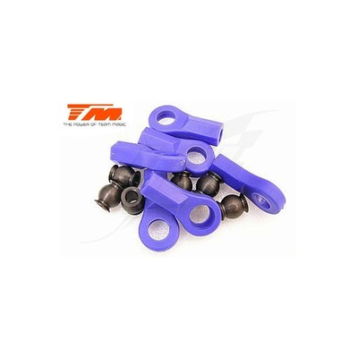 [DE] Team Magic Ball Cups and Steel Ball - Blue - 6 pcs - TM115001B