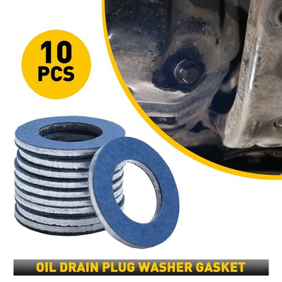 #ad Fit Toyota Lexus Scion Oil Washer Drain Plug Gasket Set 90430 12031 of 10 Blue $10.44
