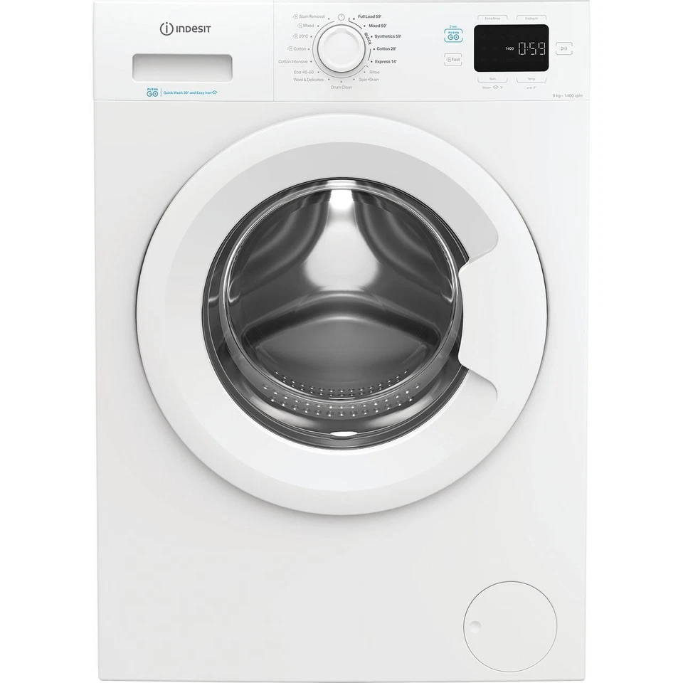 Indesit IP 946 PUSH&GO UK 9Kg Washing Machine White 1400 RPM A Rated
