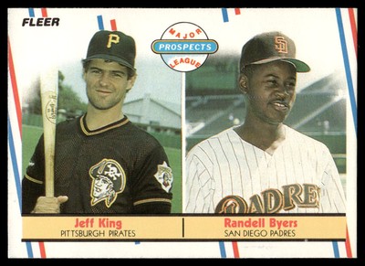 1988 Fleer #653 Jeff King / Randall Byers