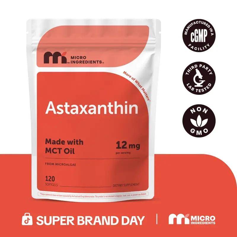 New 1 PACK Astaxanthin 120 Softgels 12mg - Supports Eye Health and Joint Health